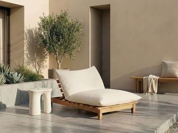 Solstol utomhus med Dyna Suno Akaciaträ - Brun/Beige - Utemöbler & utemiljö - Utestol & trädgårdsstol - Solstol