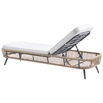 Solstol utomhus med Dyna Zeri Konstrotting - Beige - Utemöbler & utemiljö - Utestol & trädgårdsstol - Solsäng & solvagn