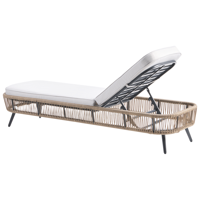 Solstol utomhus med Dyna Zeri Konstrotting - Beige - Utemöbler & utemiljö - Utestol & trädgårdsstol - Solsäng & solvagn