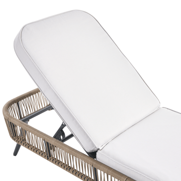 Solstol utomhus med Dyna Zeri Konstrotting - Beige - Utemöbler & utemiljö - Utestol & trädgårdsstol - Solsäng & solvagn