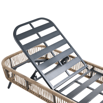 Solstol utomhus med Dyna Zeri Konstrotting - Beige - Utemöbler & utemiljö - Utestol & trädgårdsstol - Solsäng & solvagn