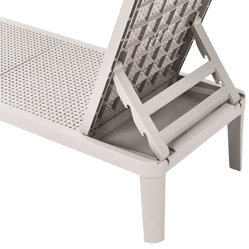 Solstol utomhus Ossimo - Grå - Utemöbler & utemiljö - Utestol & trädgårdsstol - Solstol