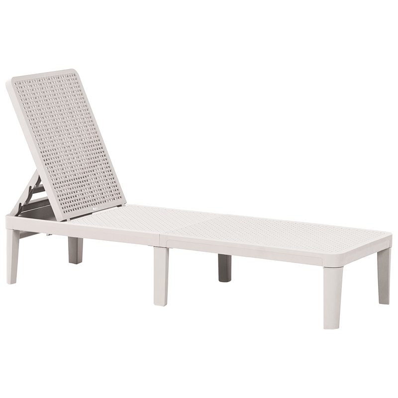 Solstol utomhus Ossimo - Grå - Utemöbler & utemiljö - Utestol & trädgårdsstol - Solstol