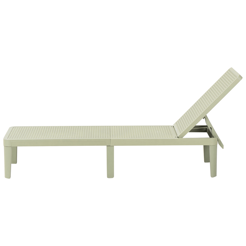 Solstol utomhus Ossimo - Grön - Utemöbler & utemiljö - Utestol & trädgårdsstol - Solstol