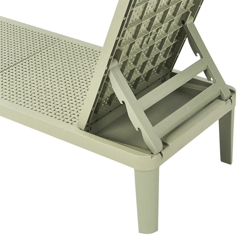 Solstol utomhus Ossimo - Grön - Utemöbler & utemiljö - Utestol & trädgårdsstol - Solstol