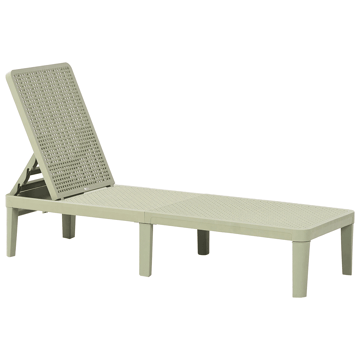 Solstol utomhus Ossimo - Grön - Utemöbler & utemiljö - Utestol & trädgårdsstol - Solstol