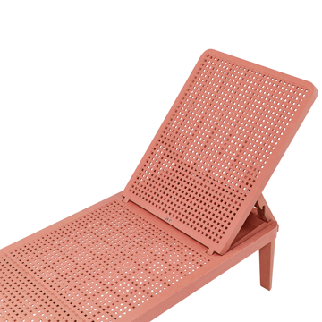 Solstol utomhus Ossimo - Röd - Utemöbler & utemiljö - Utestol & trädgårdsstol - Solstol