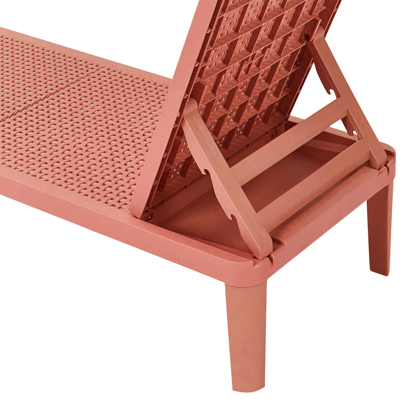 Solstol utomhus Ossimo - Röd - Utemöbler & utemiljö - Utestol & trädgårdsstol - Solstol