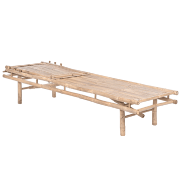 Solstol utomhus Sulmona Bambuträ - Brun - Utemöbler & utemiljö - Utestol & trädgårdsstol - Solsäng & solvagn