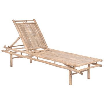 Solstol utomhus Sulmona Bambuträ - Brun - Utemöbler & utemiljö - Utestol & trädgårdsstol - Solsäng & solvagn