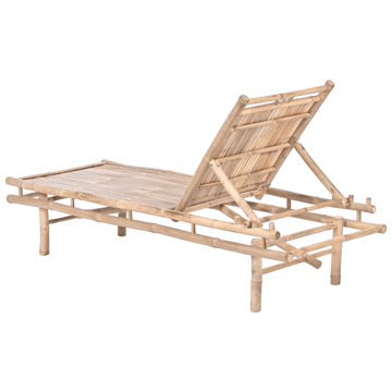 Solstol utomhus Sulmona Bambuträ - Brun - Utemöbler & utemiljö - Utestol & trädgårdsstol - Solsäng & solvagn