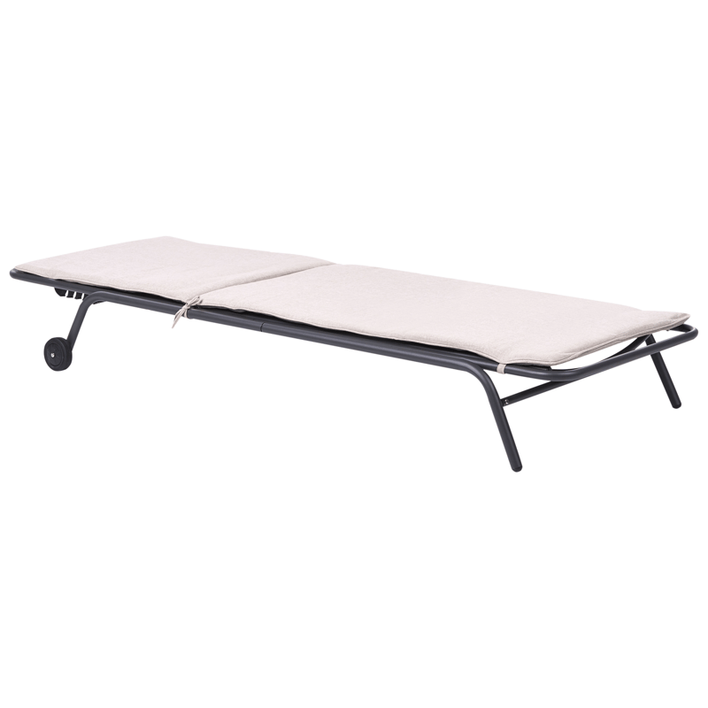 Solstol utomhus Volterra Stål - Beige/Grå - Utemöbler & utemiljö - Utestol & trädgårdsstol - Solsäng & solvagn