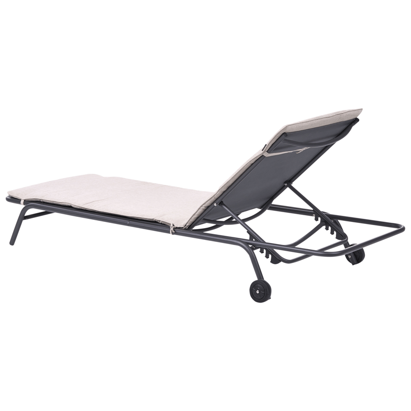 Solstol utomhus Volterra Stål - Beige/Grå - Utemöbler & utemiljö - Utestol & trädgårdsstol - Solsäng & solvagn