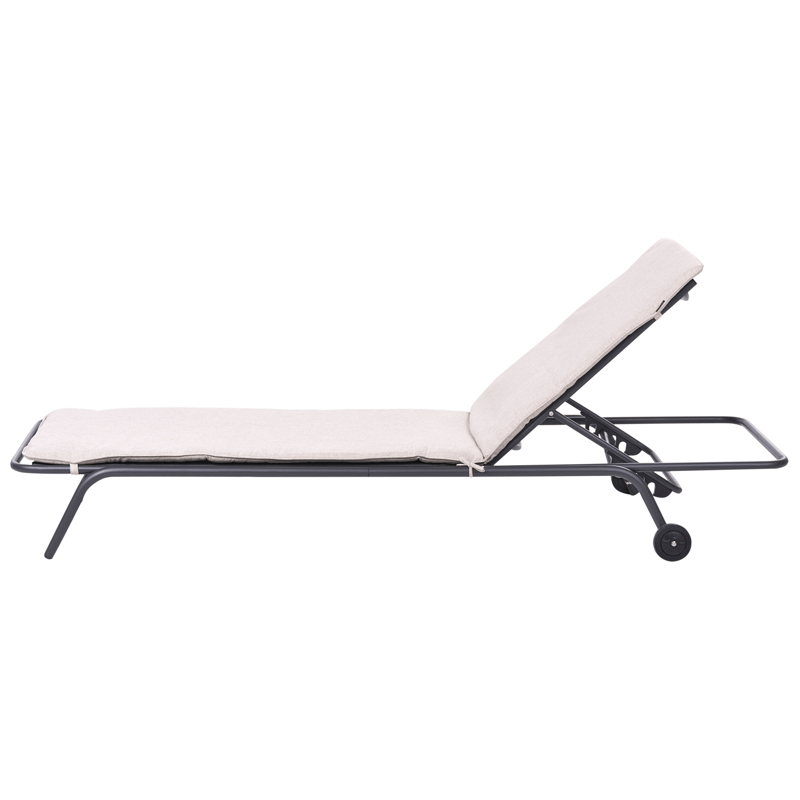 Solstol utomhus Volterra Stål - Beige/Grå - Utemöbler & utemiljö - Utestol & trädgårdsstol - Solsäng & solvagn