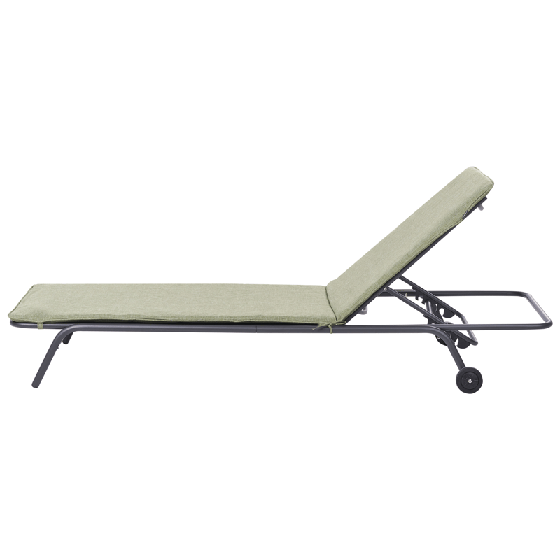 Solstol utomhus Volterra Stål - Grön/Grå - Utemöbler & utemiljö - Utestol & trädgårdsstol - Solsäng & solvagn