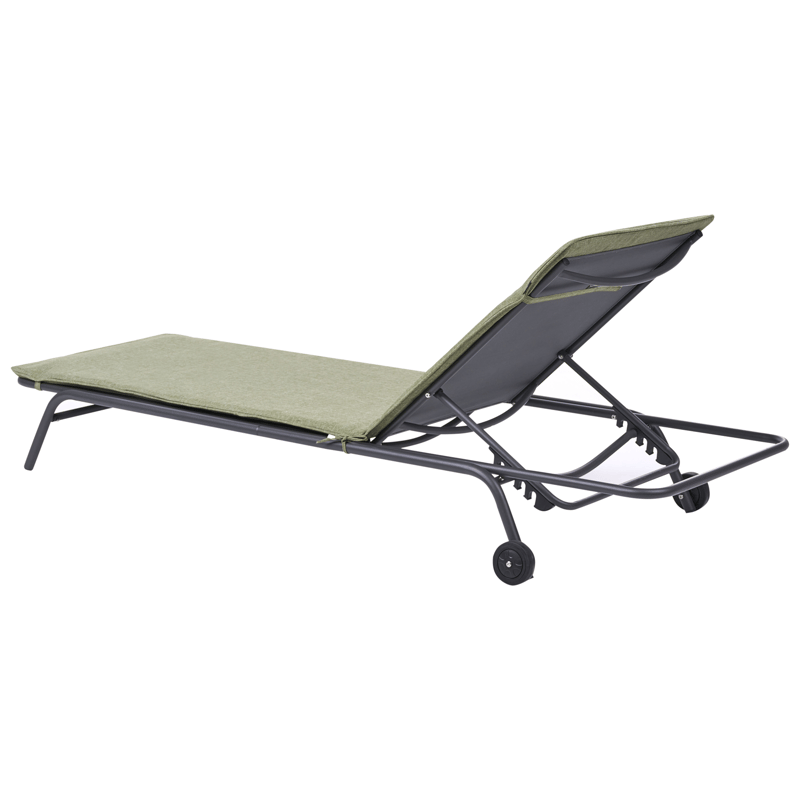 Solstol utomhus Volterra Stål - Grön/Grå - Utemöbler & utemiljö - Utestol & trädgårdsstol - Solsäng & solvagn