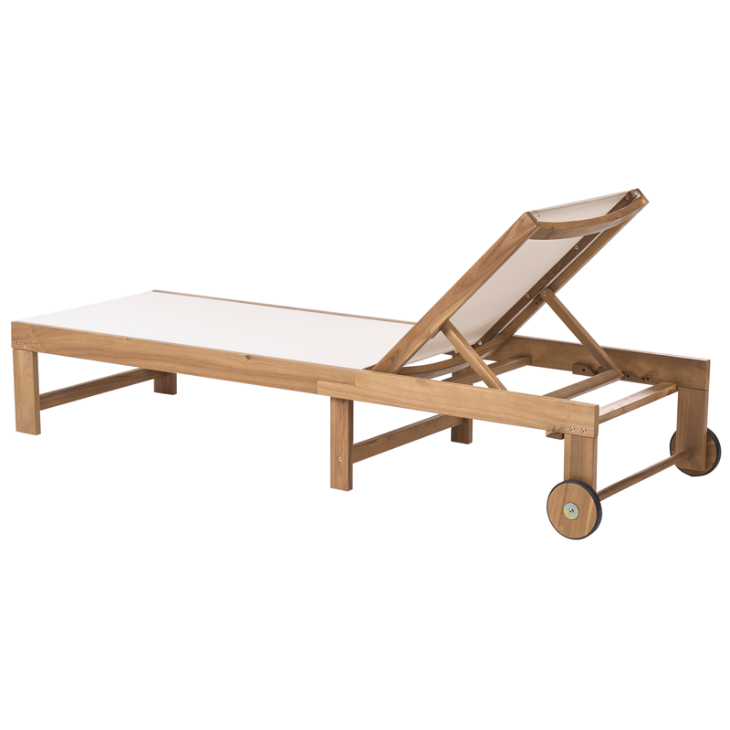 Solstol utomhus Pedesina Akaciaträ - Brun/Beige - Utemöbler & utemiljö - Utestol & trädgårdsstol - Solsäng & solvagn