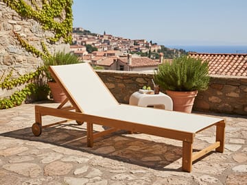 Solstol utomhus Pedesina Akaciaträ - Brun/Beige - Utemöbler & utemiljö - Utestol & trädgårdsstol - Solsäng & solvagn