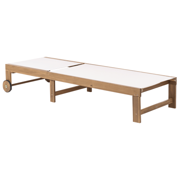 Solstol utomhus Pedesina Akaciaträ - Brun/Beige - Utemöbler & utemiljö - Utestol & trädgårdsstol - Solsäng & solvagn