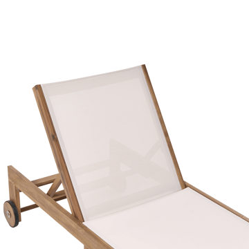 Solstol utomhus Pedesina Akaciaträ - Brun/Beige - Utemöbler & utemiljö - Utestol & trädgårdsstol - Solsäng & solvagn