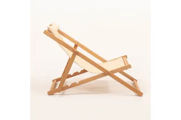 Solstol Zarith Kräm - Cremevit - Utemöbler & utemiljö - Utestol & trädgårdsstol - Solstol