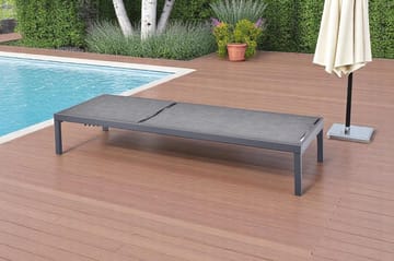 Solstol Palermo Utomhus - svart - Utemöbler & utemiljö - Utestol & trädgårdsstol - Solstol