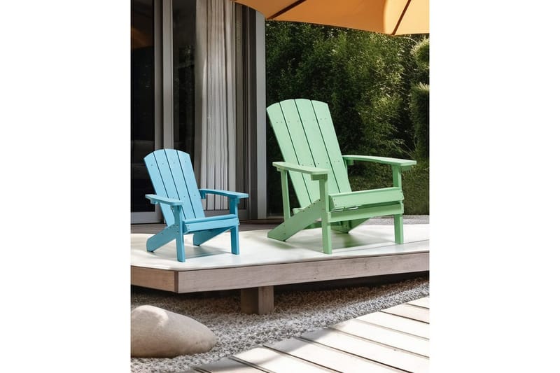 Barnstol Adirondack - Blå - Utemöbler & utemiljö - Utestol & trädgårdsstol - Solstol - Däckstol