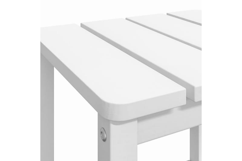 Adirondack bord vit 38x38x46 cm HDPE - Vit - Däckstol