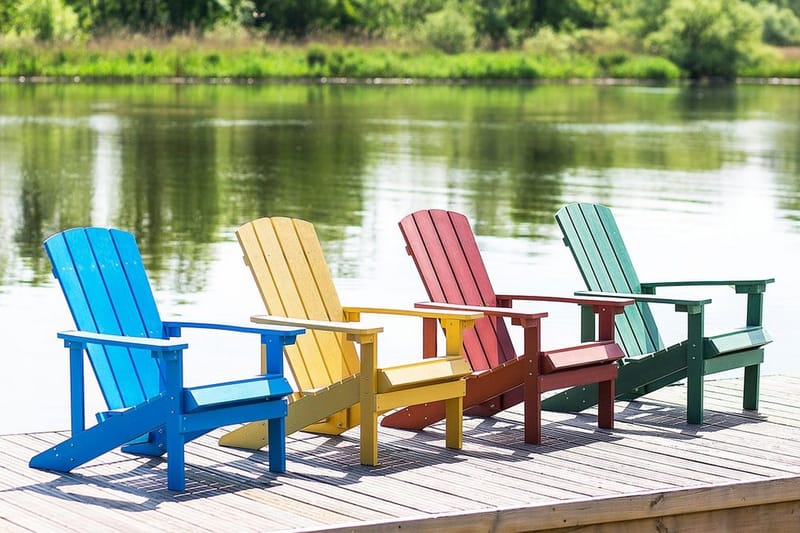 Adirondack Däckstol 88|75|88 cm - Röd - Utemöbler & utemiljö - Utestol & trädgårdsstol - Solstol - Däckstol