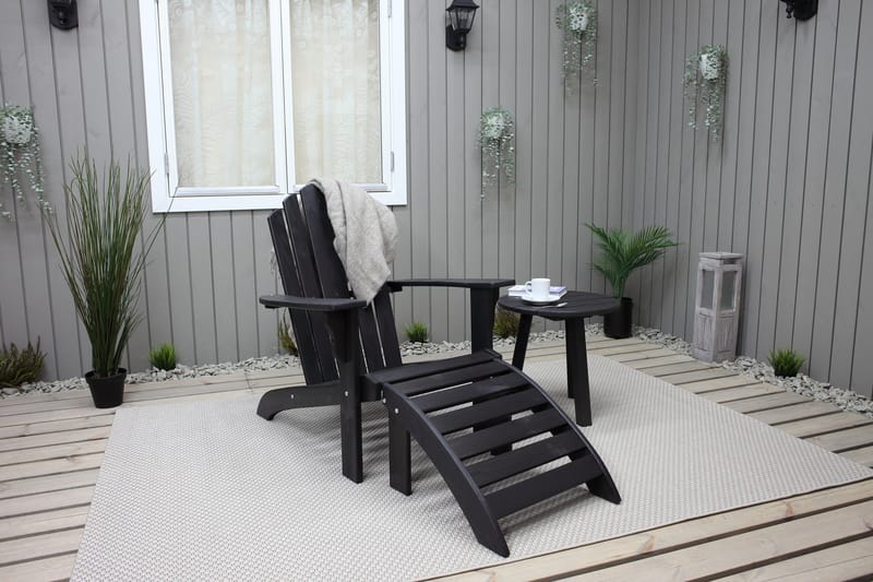 Cranston Däckstol - Kaffesvart - Utemöbler & utemiljö - Utestol & trädgårdsstol - Solstol - Däckstol