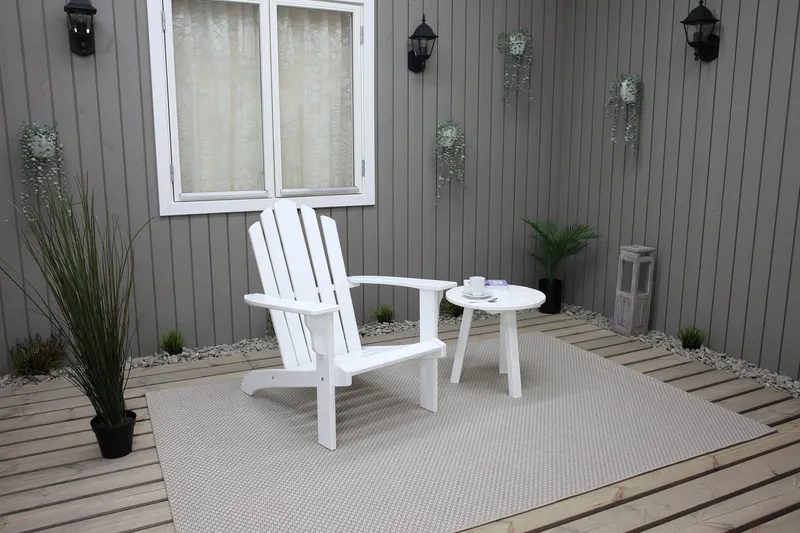 Cranston Däckstol - Vit - Utemöbler & utemiljö - Utestol & trädgårdsstol - Solstol - Däckstol