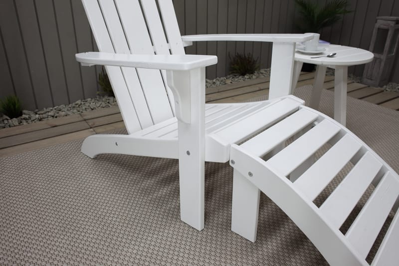 Cranston Däckstol - Vit - Utemöbler & utemiljö - Utestol & trädgårdsstol - Solstol - Däckstol