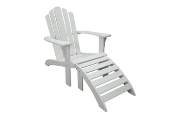 Cranston Däckstol - Vit - Utemöbler & utemiljö - Utestol & trädgårdsstol - Solstol - Däckstol