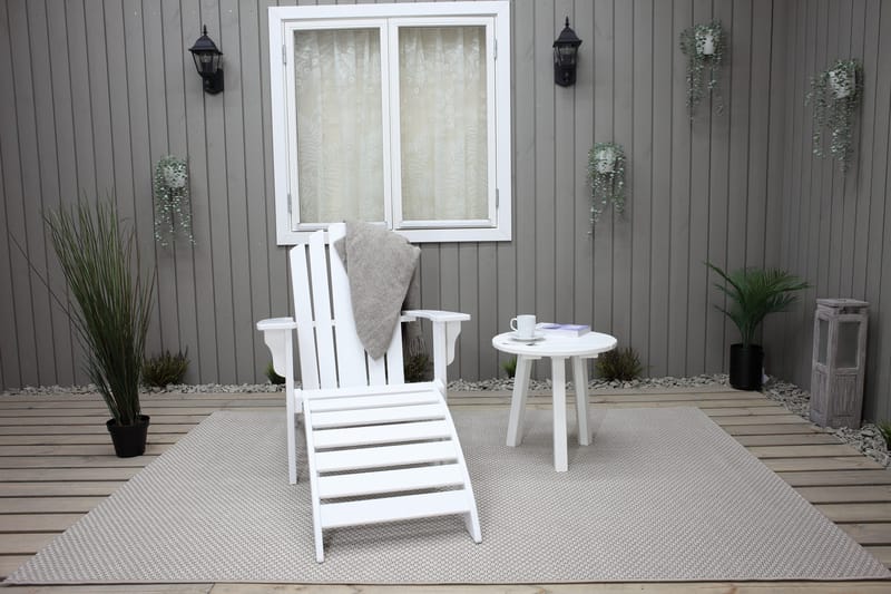 Cranston Däckstol - Vit - Utemöbler & utemiljö - Utestol & trädgårdsstol - Solstol - Däckstol