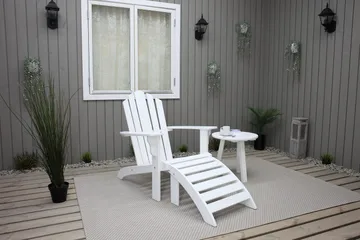 Cranston Däckstol - Vit - Utemöbler & utemiljö - Utestol & trädgårdsstol - Solstol - Däckstol