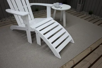 Cranston Fotpall till däckstol - Vit - Utemöbler & utemiljö - Utestol & trädgårdsstol - Solstol - Däckstol