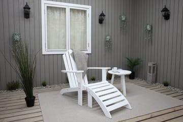 Cranston Fotpall till däckstol - Vit - Utemöbler & utemiljö - Utestol & trädgårdsstol - Solstol - Däckstol