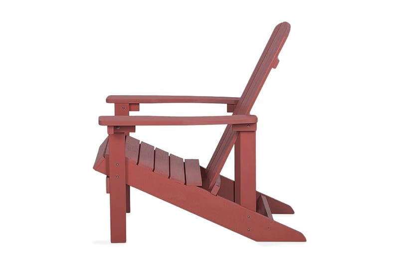 Däckstol Adirondack 88|75|88 cm - Röd - Däckstol