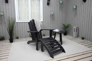 Däckstol Cranston - Kaffesvart - Utemöbler & utemiljö - Utestol & trädgårdsstol - Solstol - Däckstol