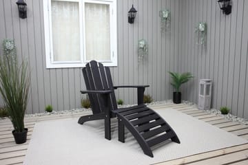 Däckstol Cranston - Kaffesvart - Utemöbler & utemiljö - Utestol & trädgårdsstol - Solstol - Däckstol