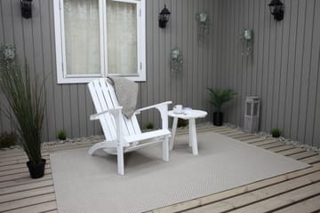 Däckstol med Fotpall Rolston Vit - Vit - Utemöbler & utemiljö - Utestol & trädgårdsstol - Solstol - Däckstol
