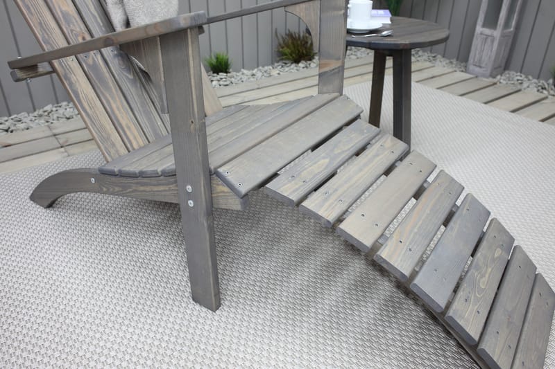 Däckstol Rolston - Grå - Utemöbler & utemiljö - Utestol & trädgårdsstol - Solstol - Däckstol