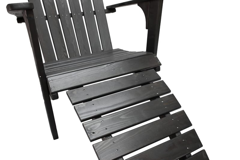 Däckstol Rolston - Kaffesvart - Utemöbler & utemiljö - Utestol & trädgårdsstol - Solstol - Däckstol