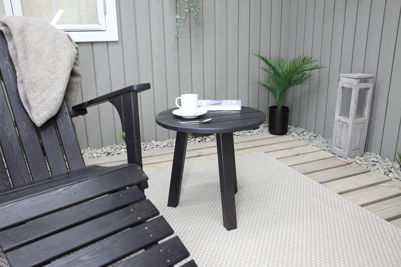 Däckstol Rolston - Kaffesvart - Utemöbler & utemiljö - Utestol & trädgårdsstol - Solstol - Däckstol