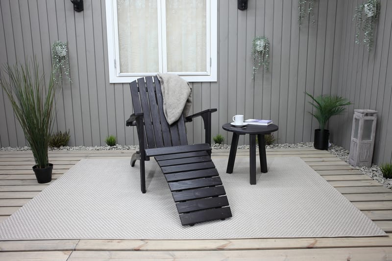Däckstol Rolston - Kaffesvart - Utemöbler & utemiljö - Utestol & trädgårdsstol - Solstol - Däckstol
