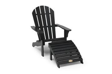 Däckstol Tennessee med Fotstöd Orkangrå - Hillerstorp - Utemöbler & utemiljö - Utestol & trädgårdsstol - Solstol - Däckstol