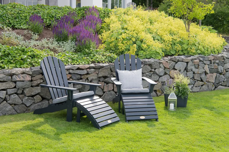 Däckstol Tennessee med Fotstöd Orkangrå - Hillerstorp - Utemöbler & utemiljö - Utestol & trädgårdsstol - Solstol - Däckstol