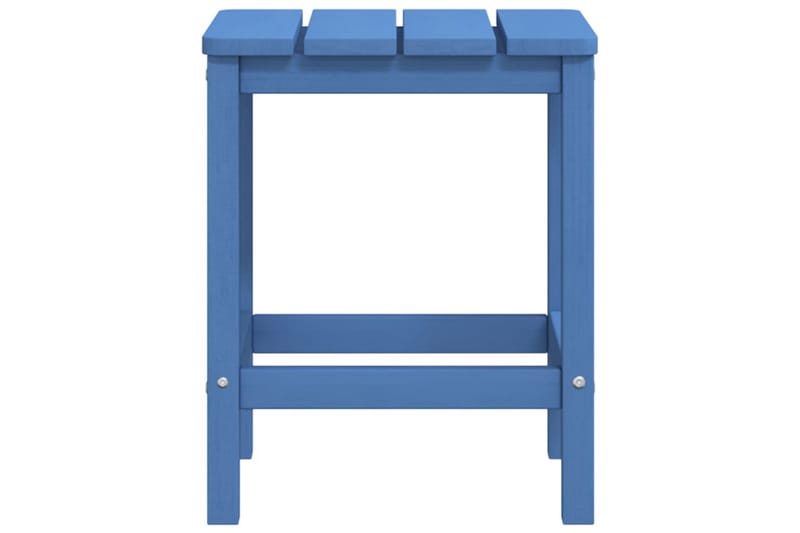 Däckstol för trädgården med pall och bord HDPE aquablå - Blå - Däckstol