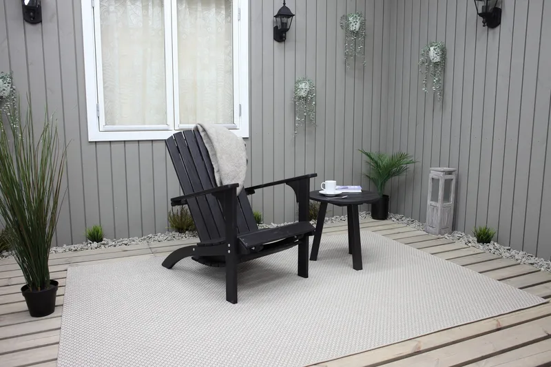 Rolston Däckstol - Kaffesvart - Utemöbler & utemiljö - Utestol & trädgårdsstol - Solstol - Däckstol