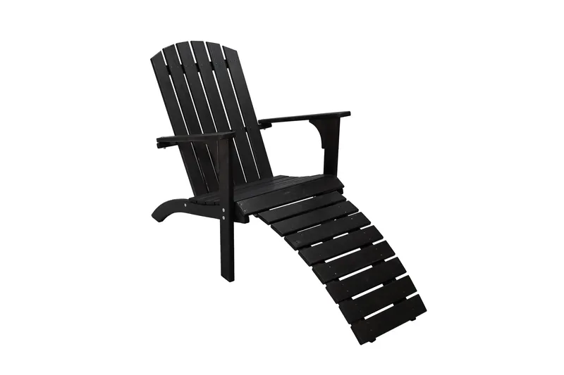 Rolston Däckstol - Kaffesvart - Utemöbler & utemiljö - Utestol & trädgårdsstol - Solstol - Däckstol